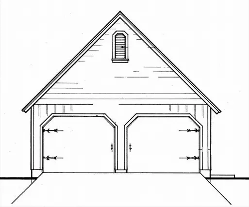 Garage front elevation